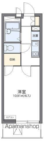 レオパレスアドバンストライフ(1K/2階)の間取り写真