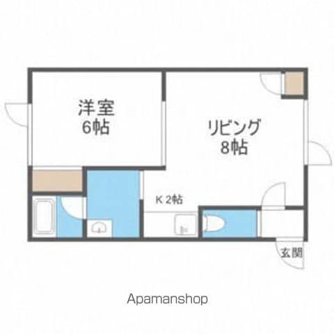 ルネッサンス ビレッジ(1LDK/1階)の間取り写真