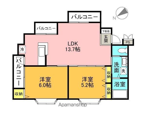 セイレーンコート(2LDK/2階)の間取り写真