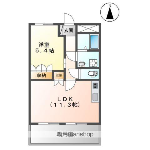 シャルムコート(1LDK/1階)の間取り写真