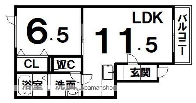 VILLA171(1LDK/2階)の間取り写真