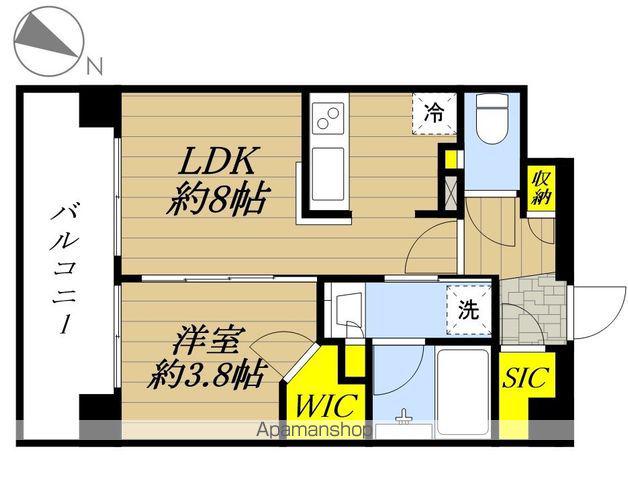 ルピアシェリール南浦和(1LDK/7階)の間取り写真