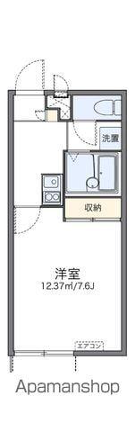 レオパレス南逆井(1K/1階)の間取り写真