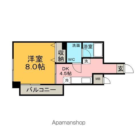 プロスパ83(1DK/5階)の間取り写真