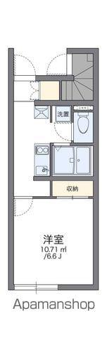 レオパレスコンフォール(1K/1階)の間取り写真