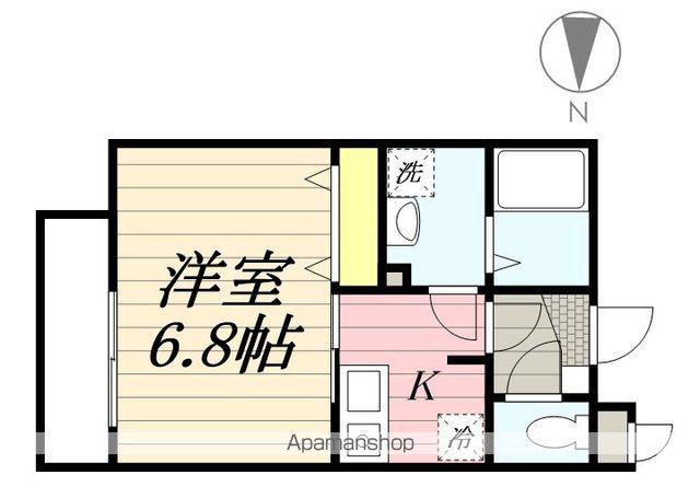 ミリアビタ稲毛(1K/1階)の間取り写真