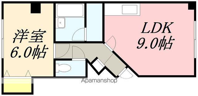 ドーホーマンションⅠ(1LDK/1階)の間取り写真