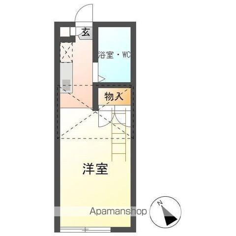 CROWN M&K(1K/2階)の間取り写真