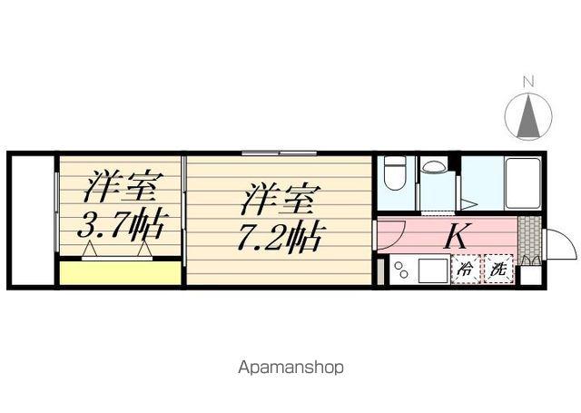 グランドソレイユ新検見川1(2K/3階)の間取り写真