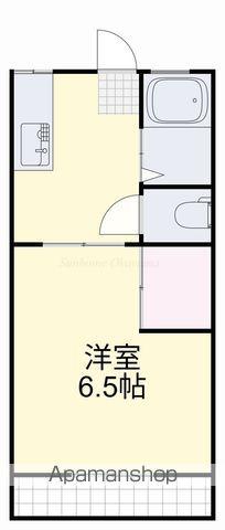 グランメリー岡町Ⅱ(1K/2階)の間取り写真