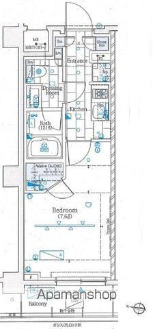 アプリーレ池上(1K/3階)の間取り写真