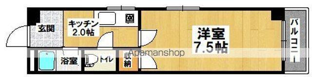 フォーレスト中百舌鳥(1K/3階)の間取り写真