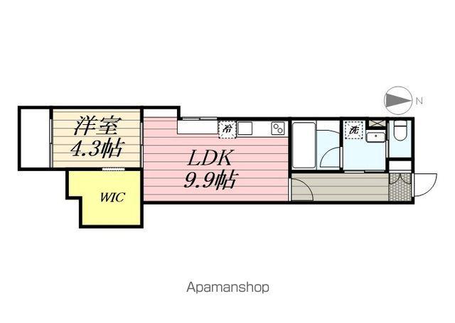 FSあじまテラス(1LDK/2階)の間取り写真