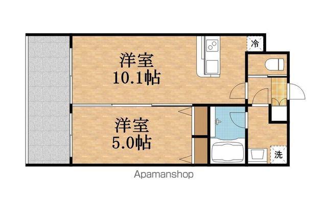 PREGIO城東中央(1LDK/6階)の間取り写真