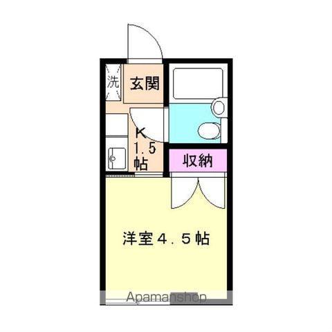 林田ビル(1K/2階)の間取り写真