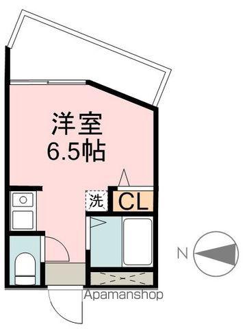 セントラルレジデンス(ワンルーム/1階)の間取り写真