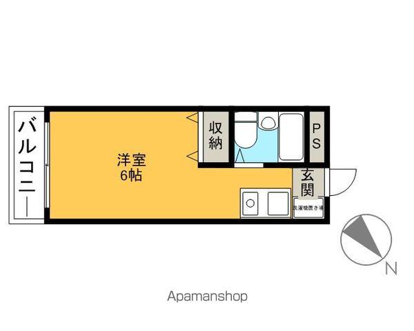 海楽新井マンション(ワンルーム/1階)の間取り写真