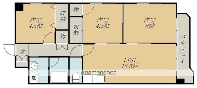 リエス榴岡公園(3LDK/8階)の間取り写真