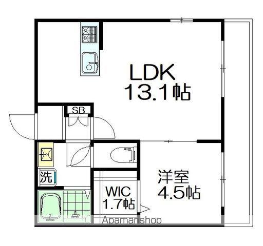 RESIDENCE KOTOBUKI(1LDK/3階)の間取り写真