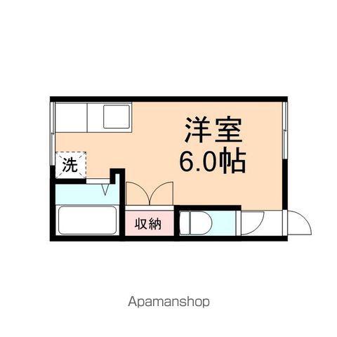五福G-2(ワンルーム/1階)の間取り写真