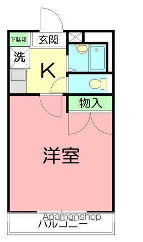 レオパレスセジュールⅠ(1K/2階)の間取り写真