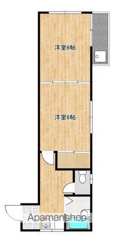 孫代ハイツ(2K/2階)の間取り写真