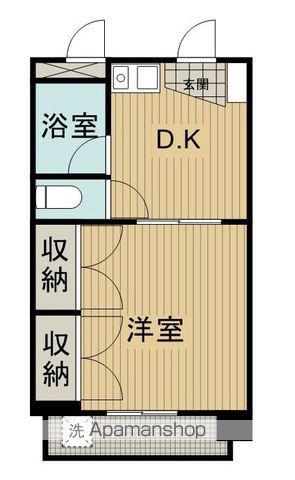 サンヒルズKAKUEI(1DK/4階)の間取り写真