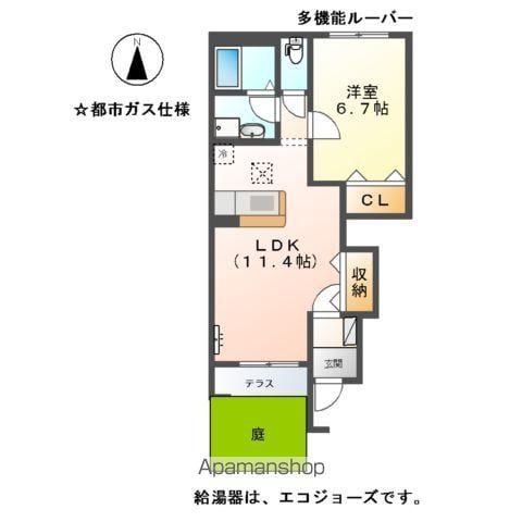 アンビシャス立石(1LDK/1階)の間取り写真