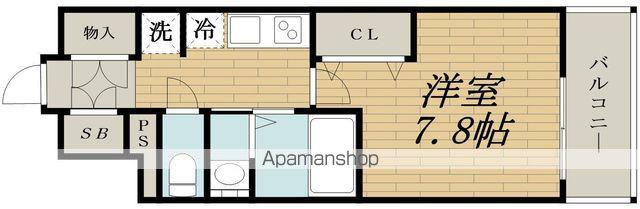 プランドール新大阪サウスレジデンス(1K/4階)の間取り写真