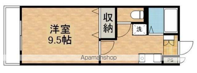 PALAZZOWAKO(1K/6階)の間取り写真