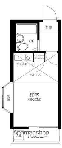 カーサフェリス(ワンルーム/2階)の間取り写真