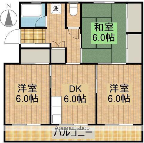 山下ビル(3DK/4階)の間取り写真