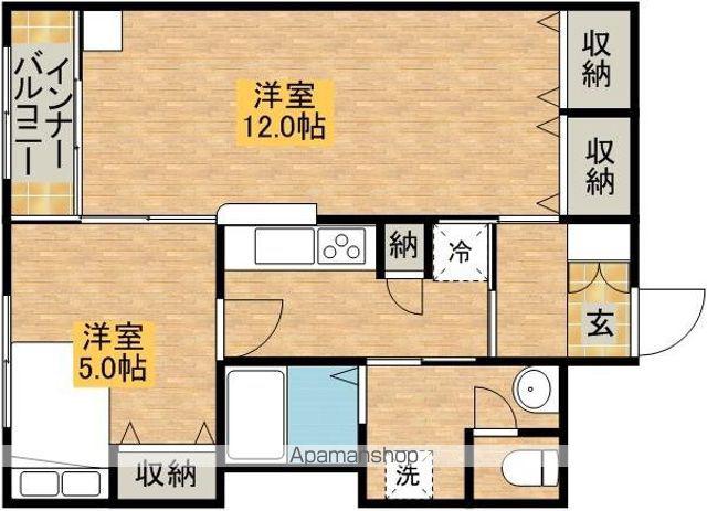 レオパレスルミュールⅡ(1LDK/1階)の間取り写真