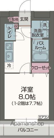 グレース・エステート(1K/3階)の間取り写真