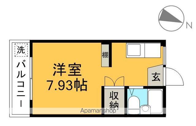 コーポあいりす(ワンルーム/3階)の間取り写真