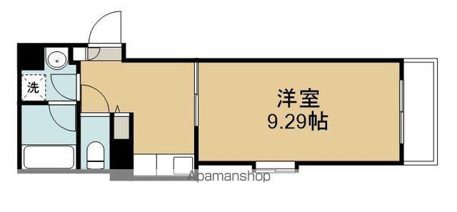 ヴィラ・サンタクララ(1K/3階)の間取り写真