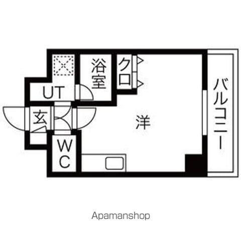 イースタンヒルズ藤が丘Ⅱ(ワンルーム/3階)の間取り写真