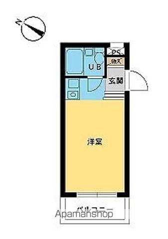 スカイコート向島(ワンルーム/4階)の間取り写真