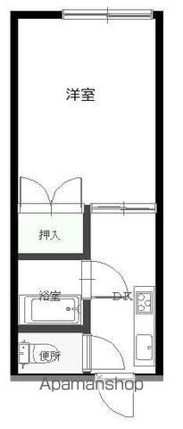 リバーサイドヴィレッジ(1K/2階)の間取り写真