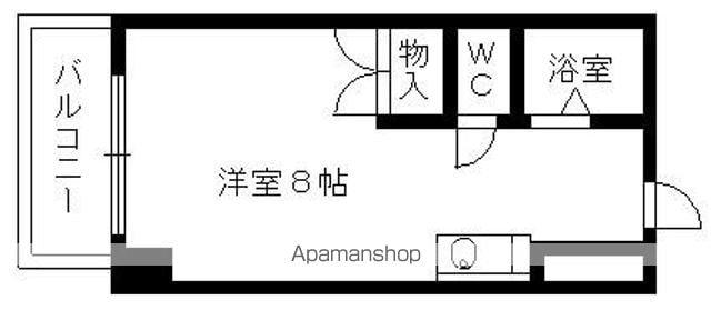 ホーメスト東山(1K/3階)の間取り写真