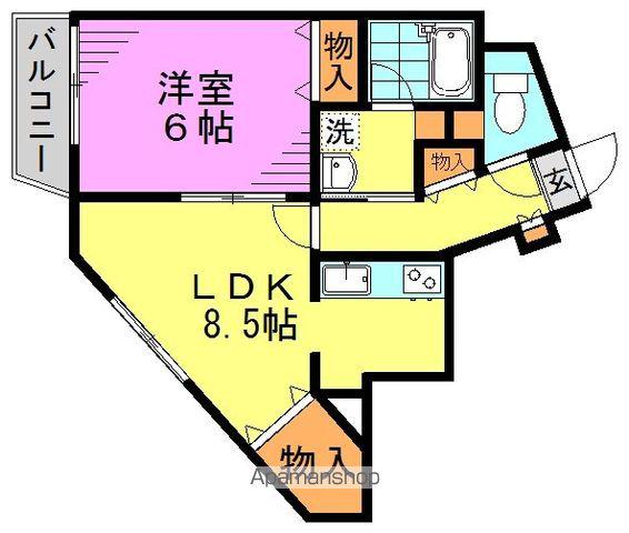 ベネチアーノ(1LDK/1階)の間取り写真