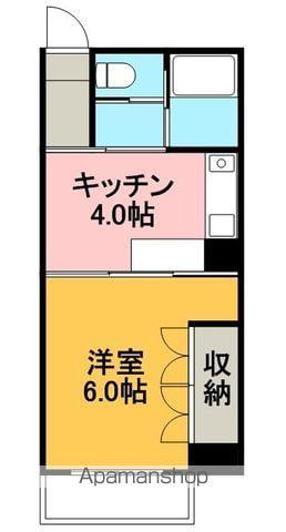 コスモハイツ高須2(1DK/3階)の間取り写真