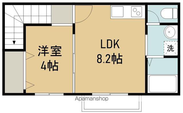 エスペランサⅠ(1LDK/2階)の間取り写真