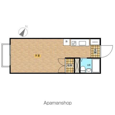 エステートピアY&M(ワンルーム/2階)の間取り写真