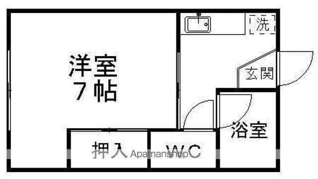 堤町ハウス(1K/1階)の間取り写真