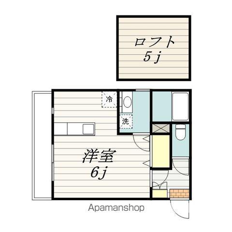 オーラブリエ(1K/2階)の間取り写真