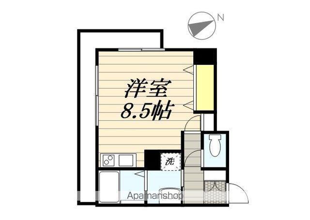 TSビル(ワンルーム/3階)の間取り写真