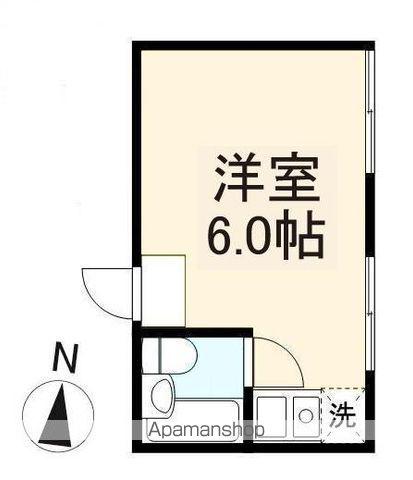 SUN LIKE(ワンルーム/1階)の間取り写真