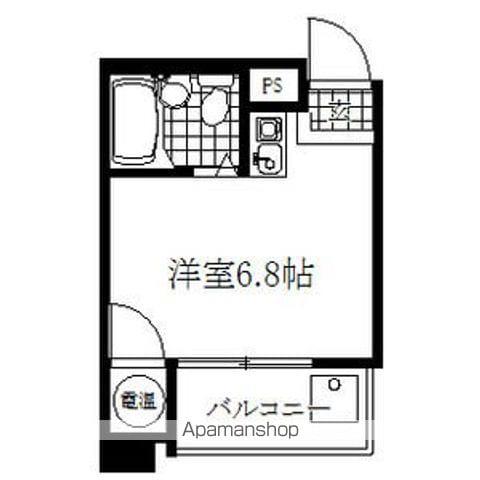 ハートイン豊岡通(ワンルーム/3階)の間取り写真