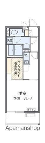 ミランダ長須賀(ワンルーム/2階)の間取り写真